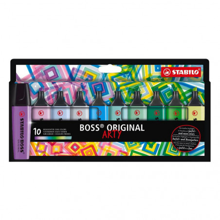 Stabilo Boss marcador 10 colores fríos Arty