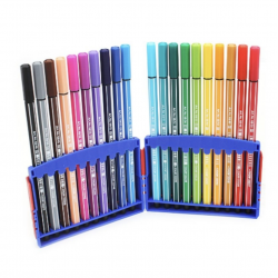 Rotulador Stabilo Pen 68. Estuche de 20 rotuladores abierto