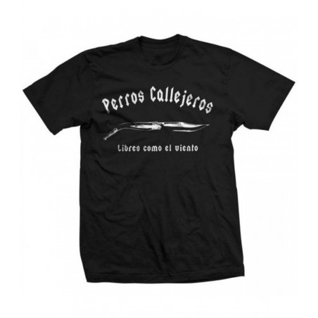 Camiseta negra Perros Callejeros