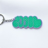 Llavero verde con diseño del escritor de graffiti Zoan