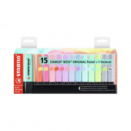 Stabilo Boss ORIGINAL Pastel + 1 Deskset 15