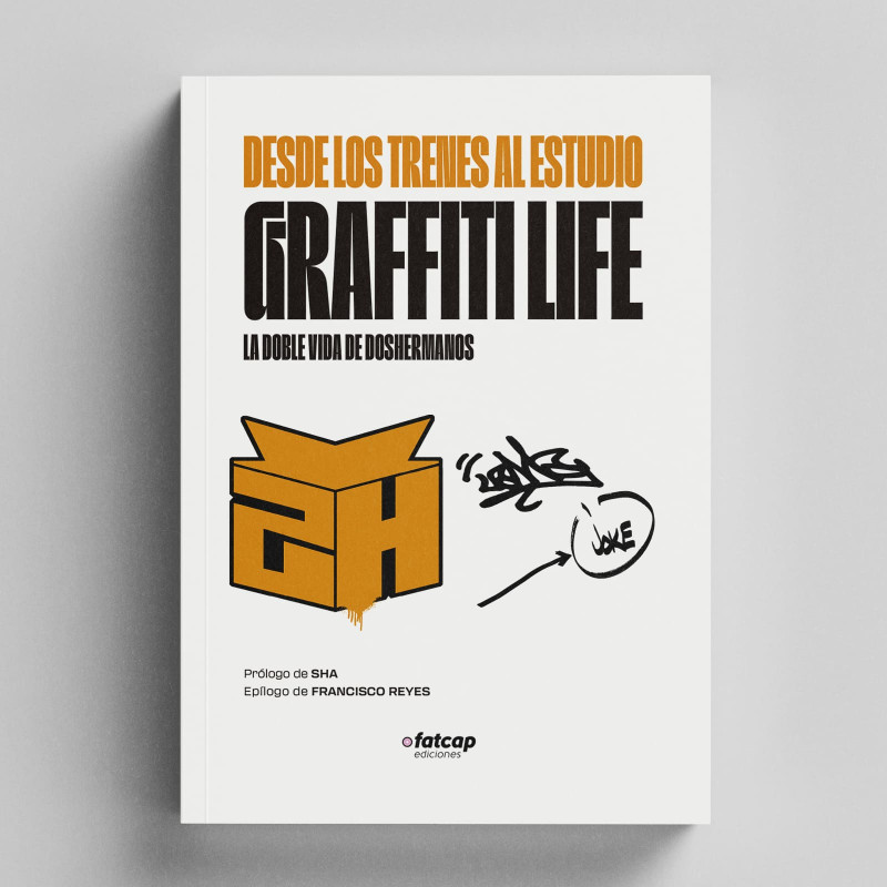 Portada del libro de graffiti Desde los trenes al estudio. Graffiti life Portada del libro de graffiti Desde los trenes al estudio. Graffiti life