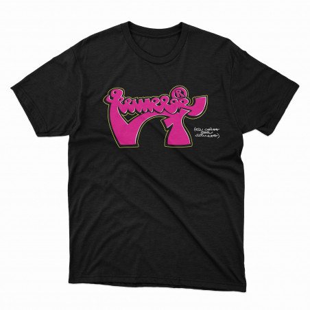 Camiseta negra con diseño del escritor de graffiti Remebe
