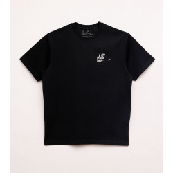 Camiseta negra Muelle, parte delantera