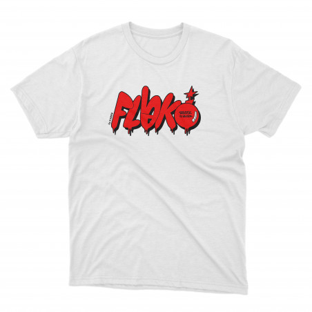 Camiseta blanca con diseño de Karen con la inscripción Flako