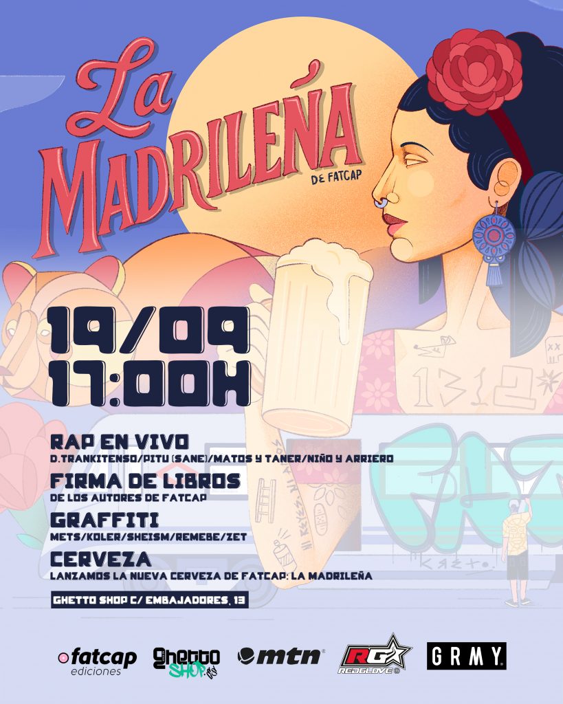 Cartel de La Madrileña de Fatcap diseñado por Creto UMS